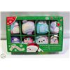 Image 1 : NEW SEALED 4" SQUISHMALLOWS 8PK ORNAMENTS