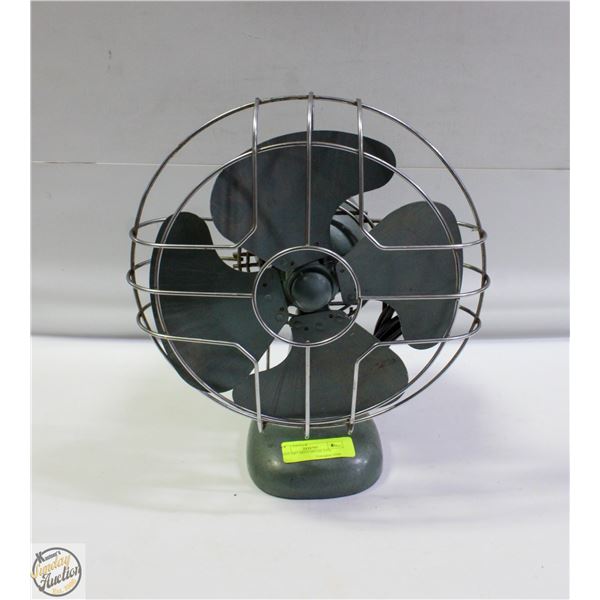 1930'S ART DECO METAL FAN