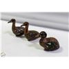 Image 1 : LOT OF 3 TONALA MEXICO HANDPAINTED DUCKS