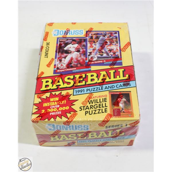 DONRUSS 1991 BASEBALL CARD BOX