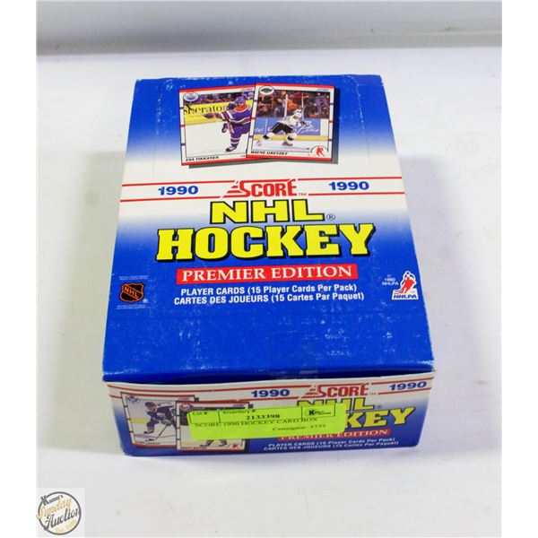 SCORE 1990 HOCKEY CARD BOX