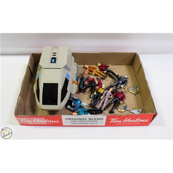 TRAY OF STAR TREK COLLECTIBLES