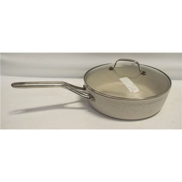HERITAGE ROCK CERAMIC 12" PAN 3.5" DEEP WITH LID