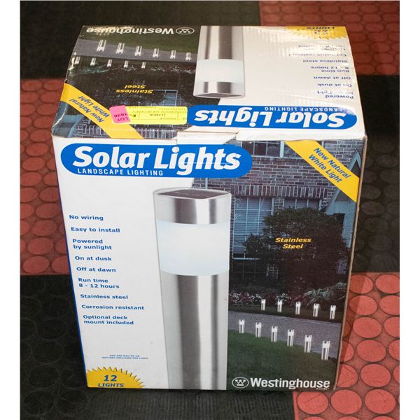 WESTINGHOUSE SOLAR LIGHTS STAINLESS STEEL
