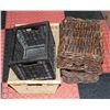 Image 1 : LOT OF 5 WICKER BASKETS