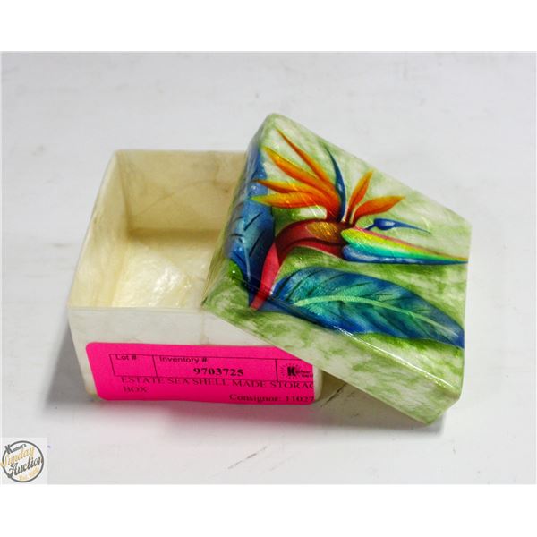 ESTATE SEA SHELL MADE STORAGE BOX