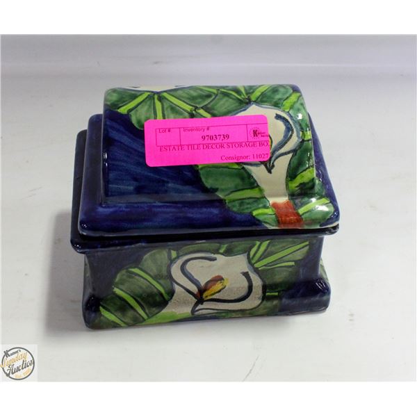 ESTATE TILE DECOR STORAGE BOX