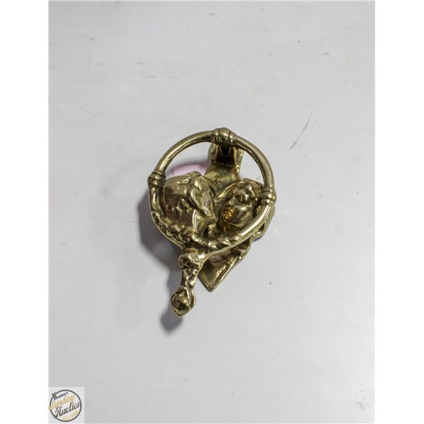 ESTATE BRASS DOOR KNOCKER