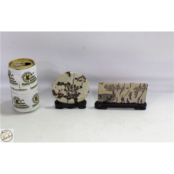 PAIR OF ESTATE STONE ART ORNAMENTS