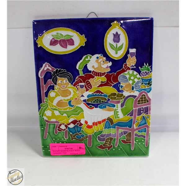 ESTATE MADE IN ITALY WALL HANGING TILE