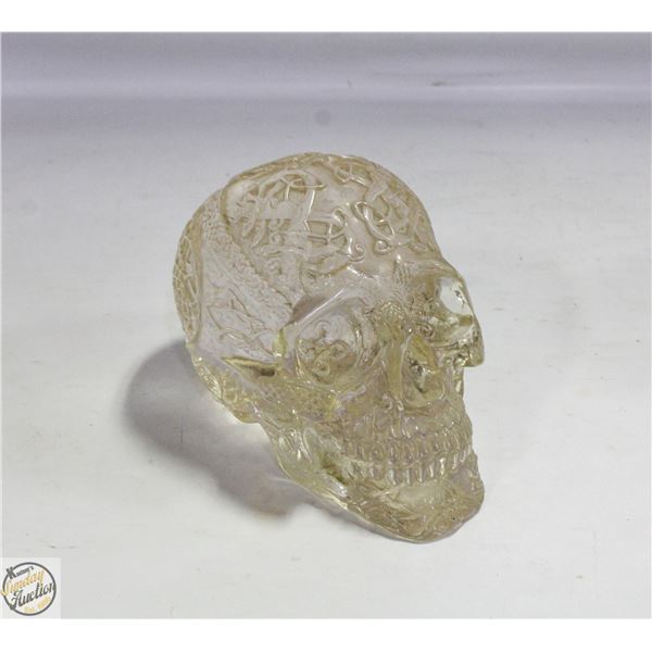 TOP COLLECTION RESIN SKULL CLEAR COLOR