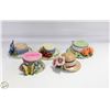 Image 1 : SET OF 5 FITZ AND FLOYYD CERAMIC STORAGE HATS