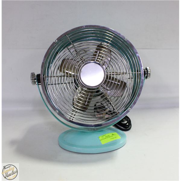TEAL COLOR ELECTRIC FAN