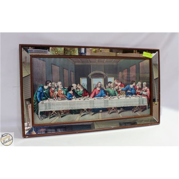 VINTAGE MIRROR EDGE PICTURE OF THE LAST