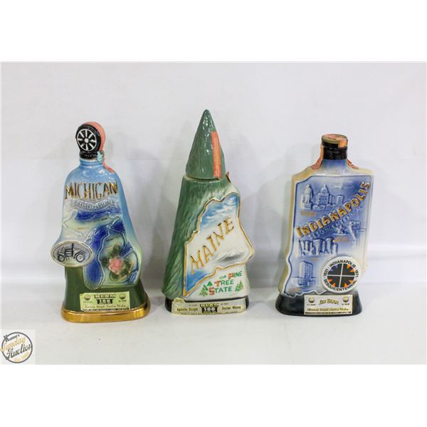 LOT OF 2 AMERICAN JIM BEAM DECANTERS