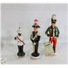 Image 1 : 3 IRISH MIST STATUE DECANTERS