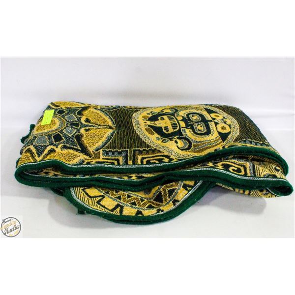 MAYAN AZTEC WEAVED DOUBLE BLANKET-ESTATE