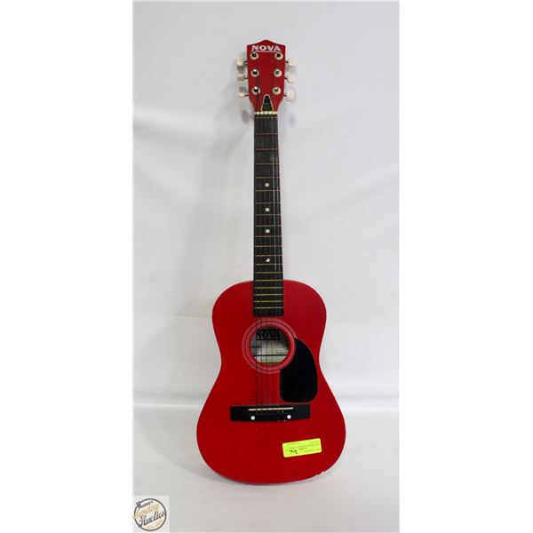 NOVA MODEL 3206 RED 6-STRING ACOUSTIC