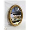 Image 1 : FRAMED OVAL WALL-HANG MIRROR - DECORATIVE