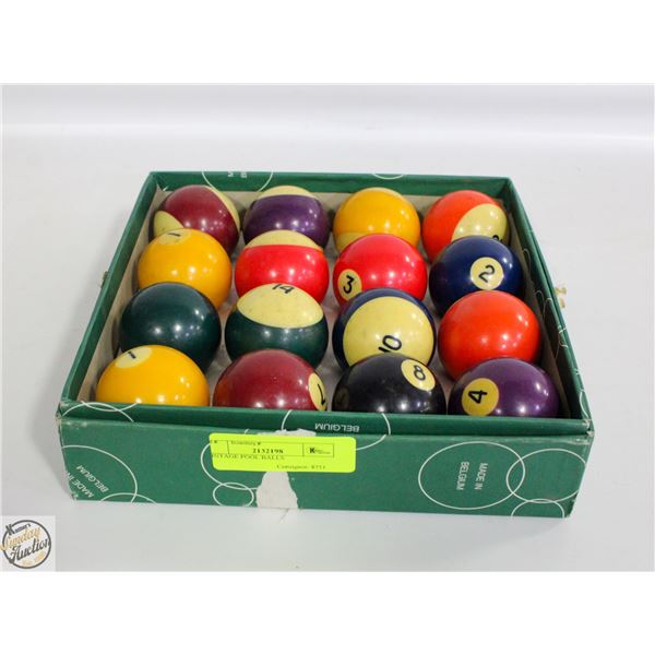 VINTAGE POOL BALLS