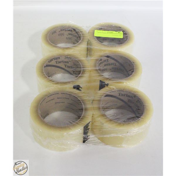 NEW 6-PACK OF 3M PACKING TAPE