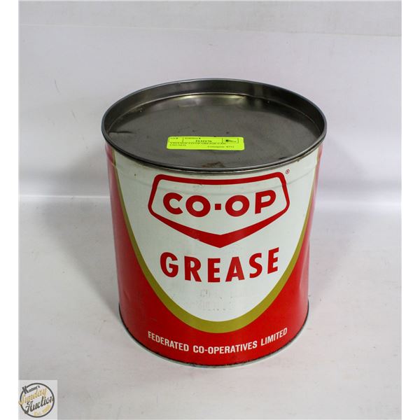 VINTAGE CO-OP GREASE CAN UNUSED