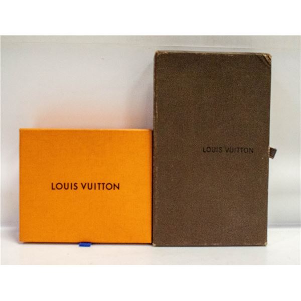 2 EMPTY GENUINE LOUIS VUITTON BOXES 1 WITH