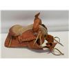 Image 1 : REAL MINIATURE SADDLE HAND TOOLED