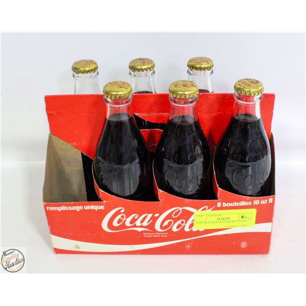 VINTAGE 6 PACK COKE BOTTLES