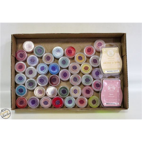 FLAT WITH 40 NEW SCENTSY WAX SCENTED