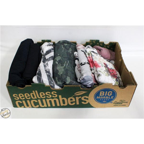 LARGE FLAT WITH YARDS WORTH OF FABRIC