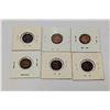 Image 2 : LOT OF 6 CANADIAN PENNIES 1941, 42, 43, 43, 45, 46