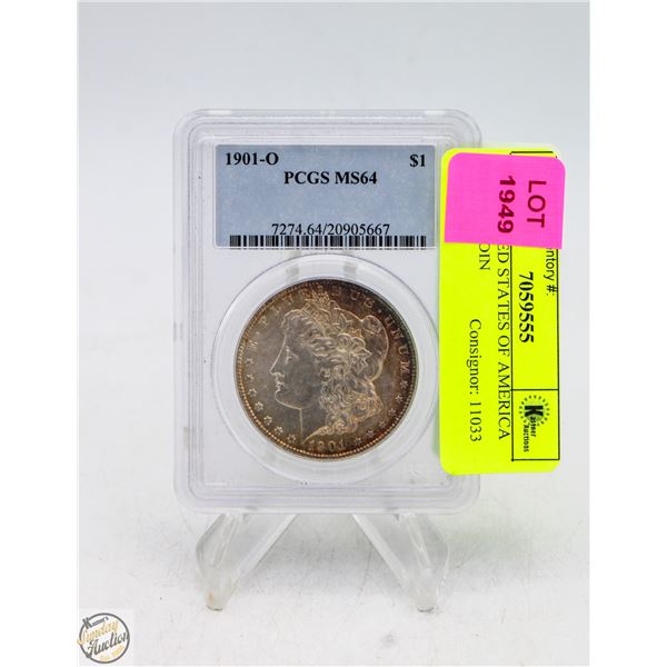 1901 UNITED STATES OF AMERICA MS64 $1 COIN