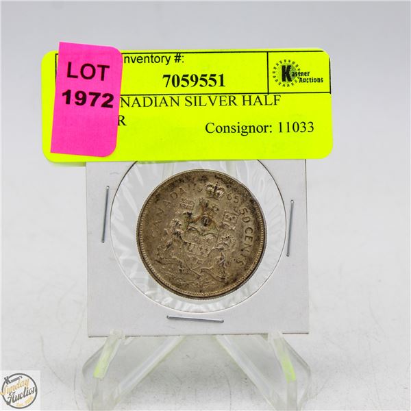 1965 CANADIAN SILVER HALF DOLLAR