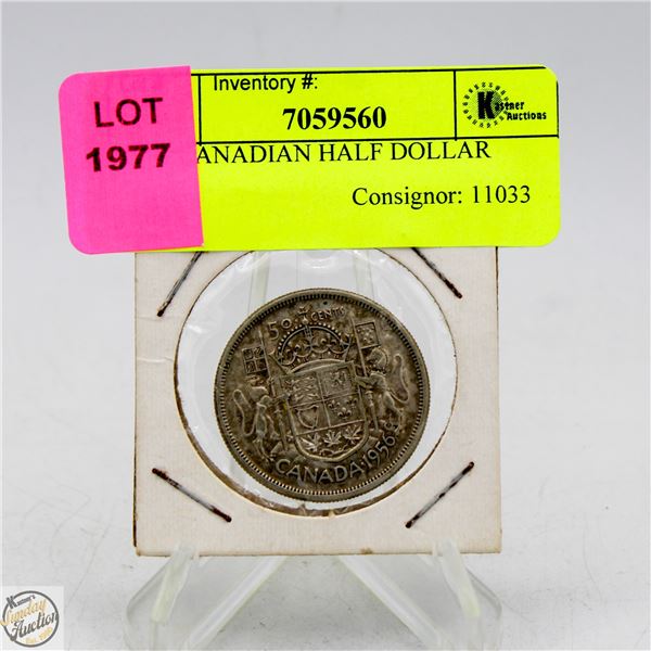 1956 CANADIAN HALF DOLLAR