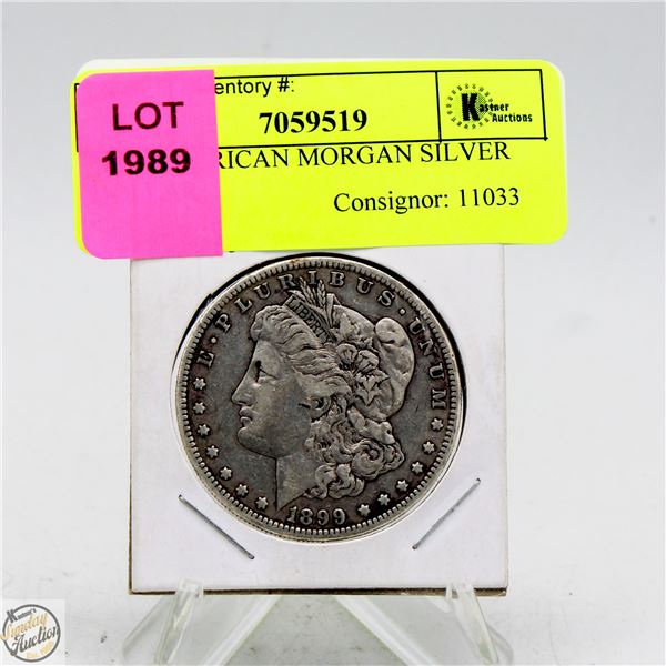 1899 AMERICAN MORGAN SILVER DOLLAR