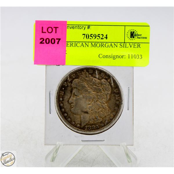 1883 AMERICAN MORGAN SILVER DOLLAR