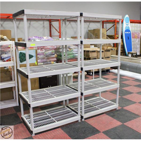 HEAVY DUTY 5-SHELF STORAGE SHELVING - LARGE