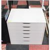 Image 1 : WHITE SMALL DRESSER STORAGE 26" X 19" X 23"