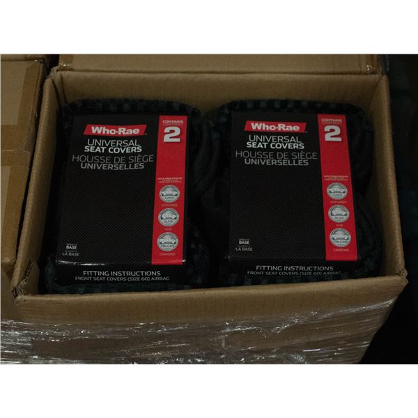 CASE WITH TWO 2 PC SETS LAWSON SEAT COVERS GREY