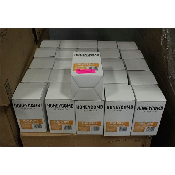 LOT OF 60 HONEYCOMB PICKLE STORAGE CONTAINERS