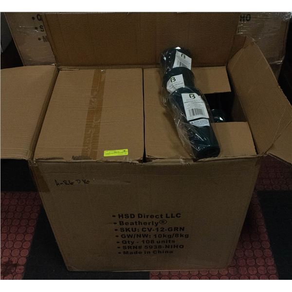 LARGE CASE WITH 108 CEMETARY VASES