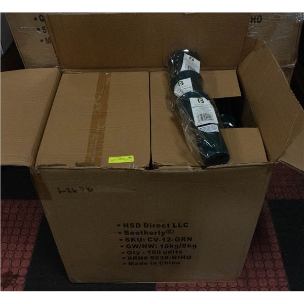 LARGE CASE WITH 108 CEMETARY VASES