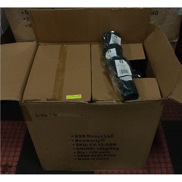 LARGE CASE WITH 108 CEMETARY VASES