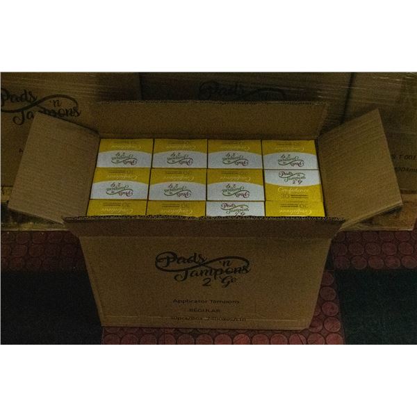 CASE WITH 24 BOXES OF 30 MINI TAMPONS REGULAR