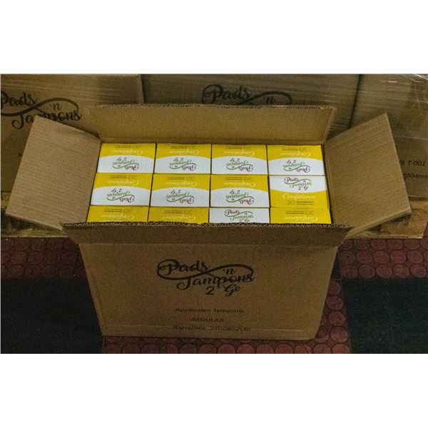 CASE WITH 24 BOXES OF 30 MINI TAMPONS REGULAR