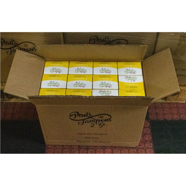 CASE WITH 24 BOXES OF 30 MINI TAMPONS REGULAR