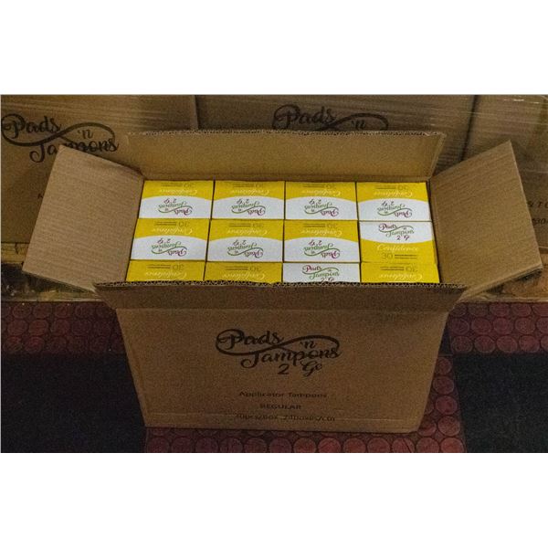 CASE WITH 24 BOXES OF 30 MINI TAMPONS REGULAR