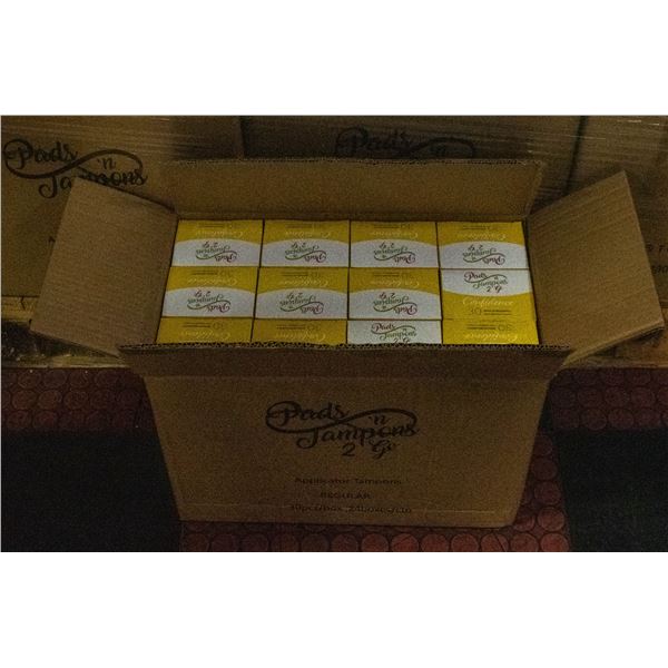CASE WITH 24 BOXES OF 30 MINI TAMPONS REGULAR