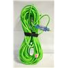 Image 1 : GREEN 100FT OUTDOOR EXTENSION CORD W/GLOW ENDS